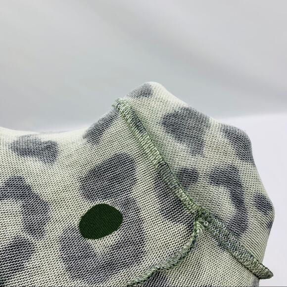 Como Vintage Green Leopard Mini Dress - Picture 6 of 11